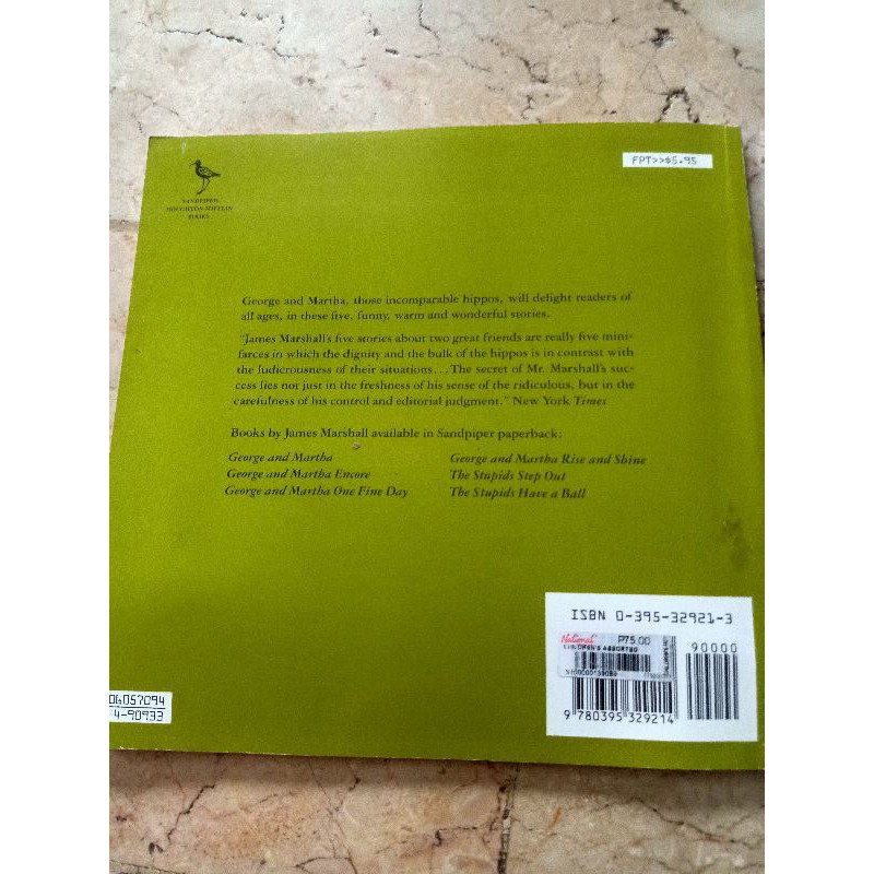George And Martha One Fine Day Children S Book On Friendship Shopee Philippines