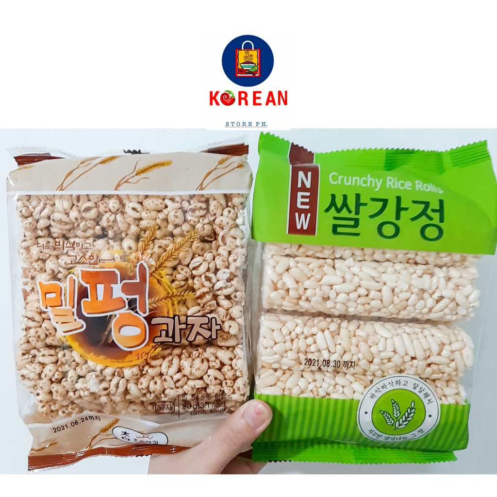 Korean Crunchy Puffed rice / Roll rice Snack Shopee Philippines