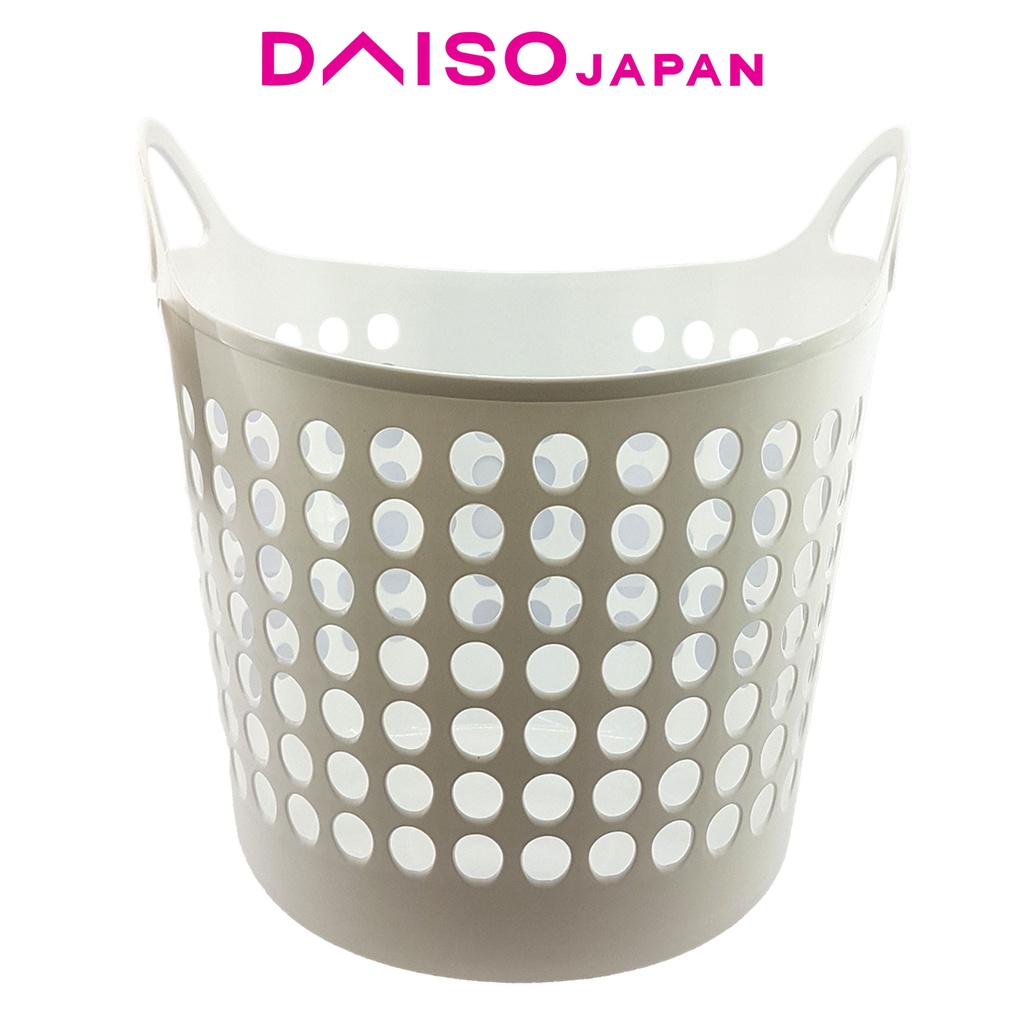 Daiso White Soft Laundry Basket with Holes Shopee Philippines
