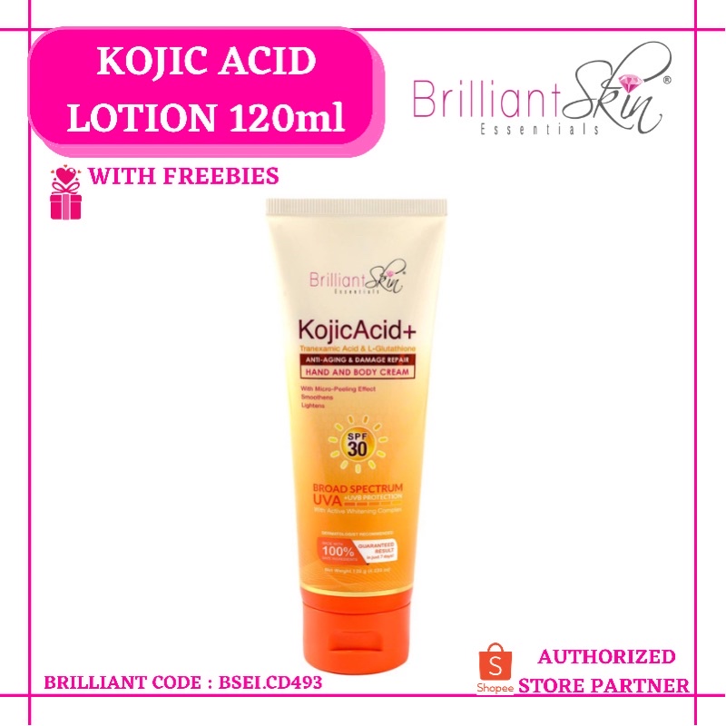BRILLIANT SKIN KOJIC ACID + TRANEXAMIC ACID LGLUTATHIONE HAND AND BODY