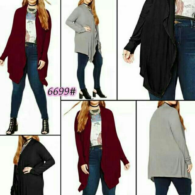 plus size cotton cardigan