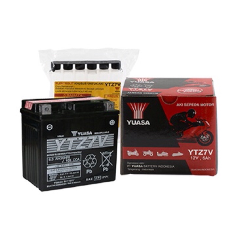 Yuasa ID YTZ7V 12V High Performance Maintenance Free Battery | Shopee ...