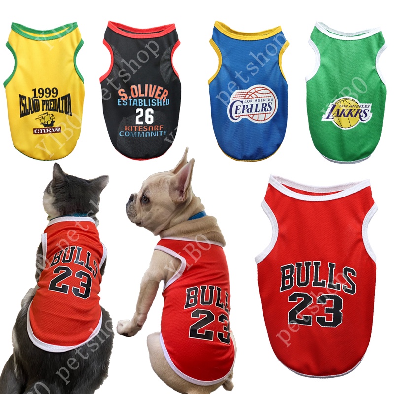 Summer Dog Clothes Breathable Basketball Jersey Puppy Cats Vest Quick