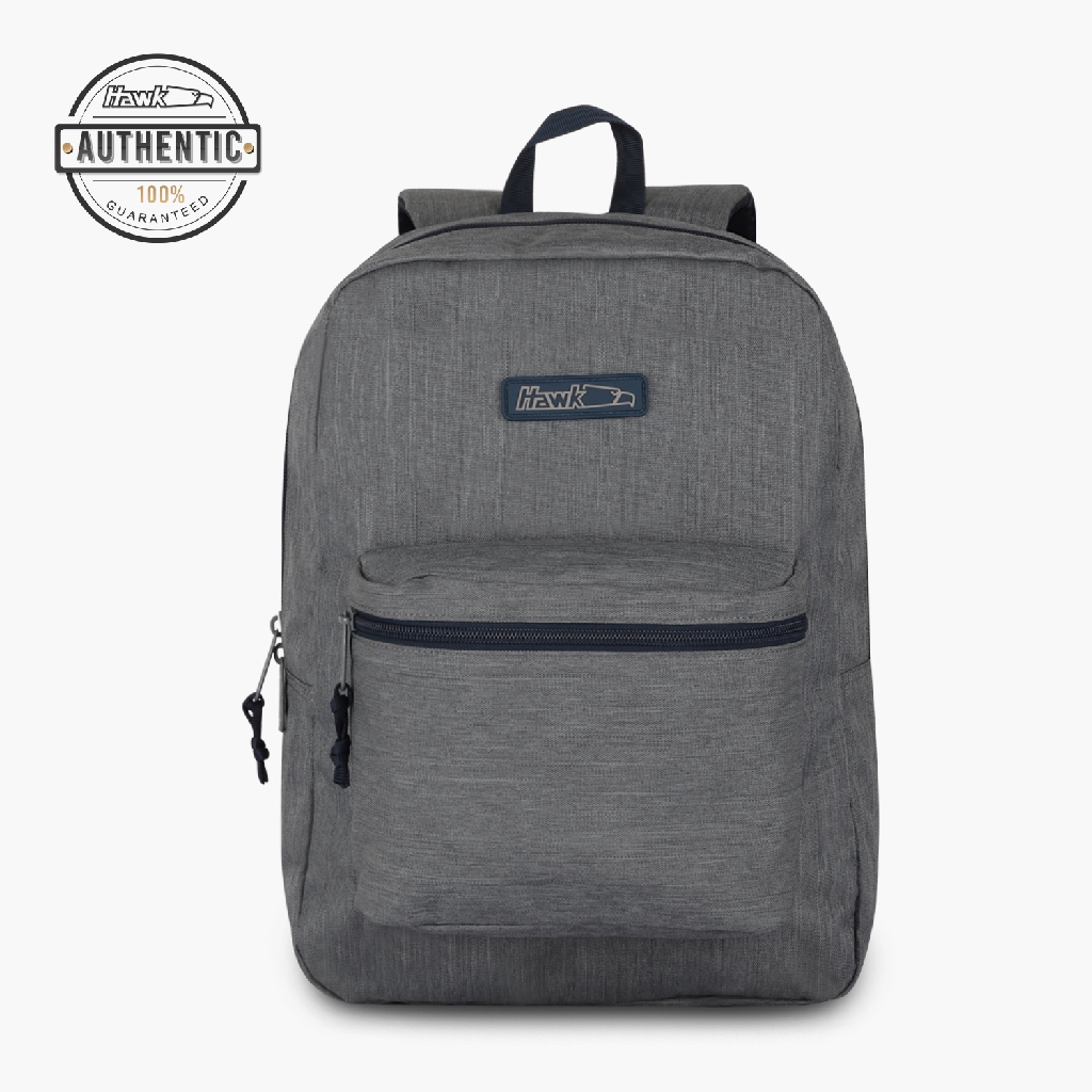 Hawk 4909 Backpack (Grey/Navy Blue-Textured) | Shopee Philippines