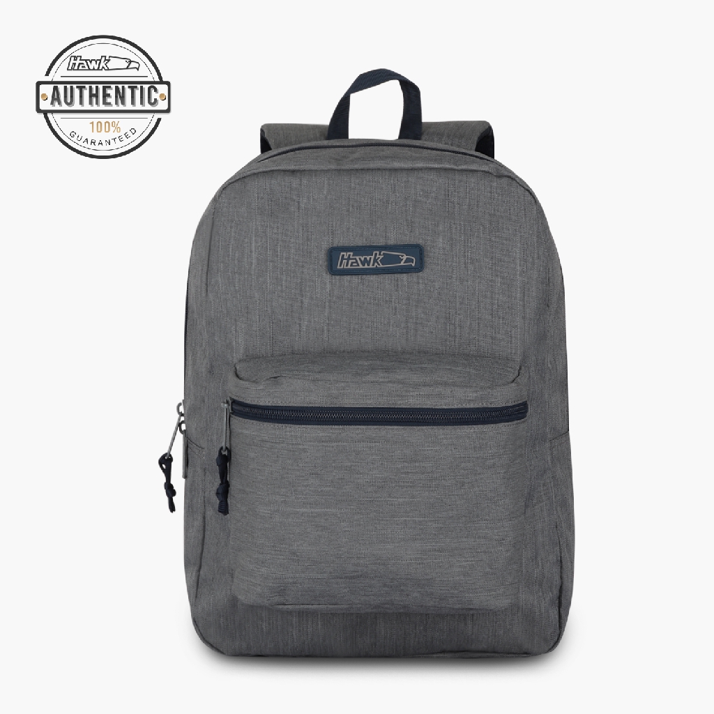 Hawk 4909 Backpack (Grey/Navy BlueTextured) Shopee Philippines