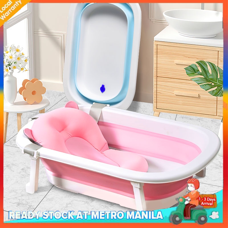 Kidsland Baby Bath tub For Kids Foldable Pink/Blue Adjustable NonSlip