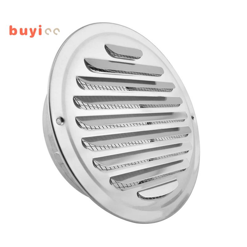 Stainless Steel Air Vents, Louvered Grille Cover Vent Hood Flat Ducting