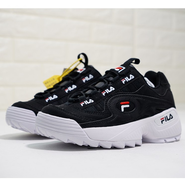 fila disruptor black and white