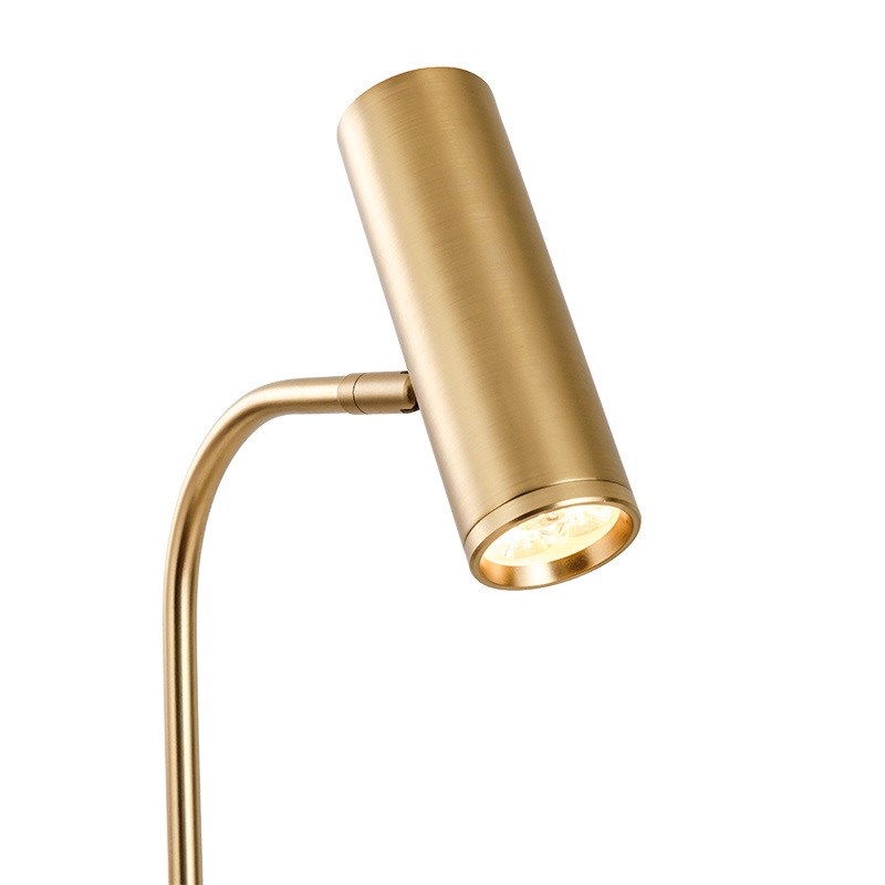gold and marble floor lamp