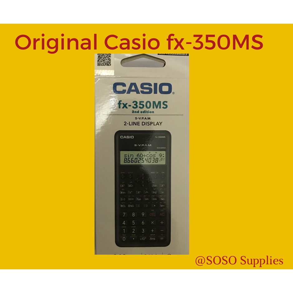 Original Casio Calculator Fx 350ms Shopee Philippines