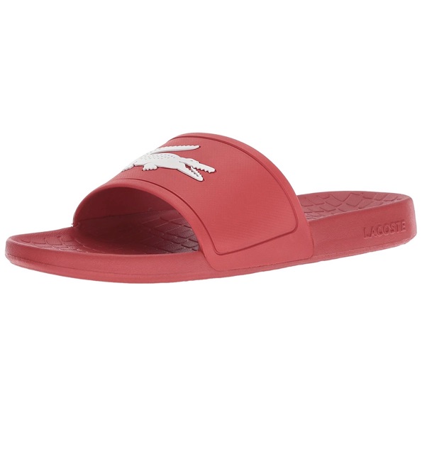 lacoste men's fraisier slide sandal