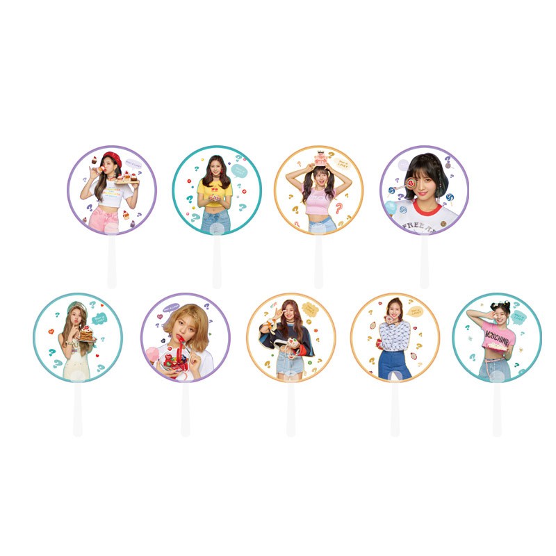 Kpop Transparent Fan Twice Cute Mini Hand Held Fan Shopee Philippines