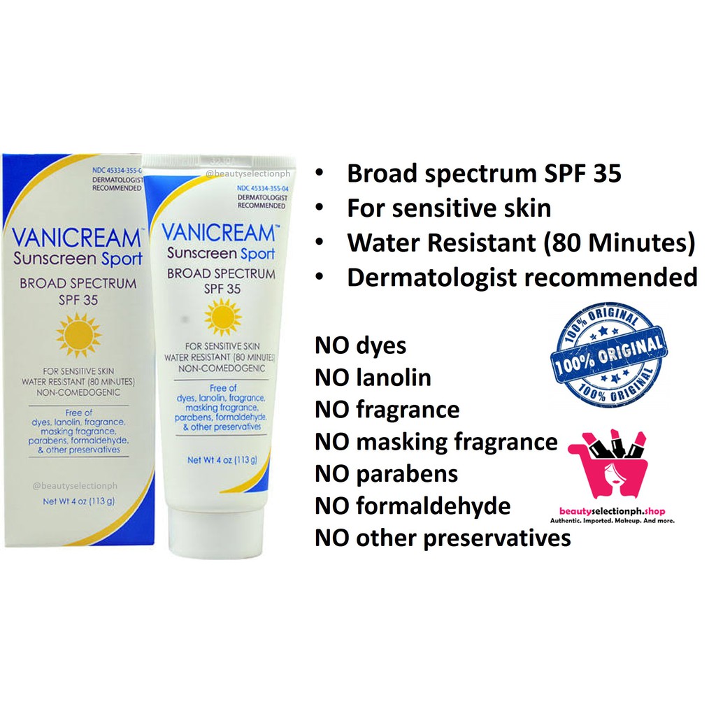 vanicream sunscreen