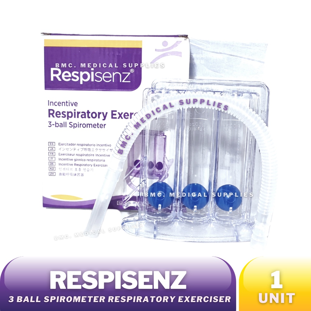 Respisenz 3 Balls Spirometer | Incentive Respiratory Exerciser | Shopee ...