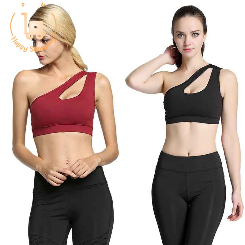 one shoulder sports top