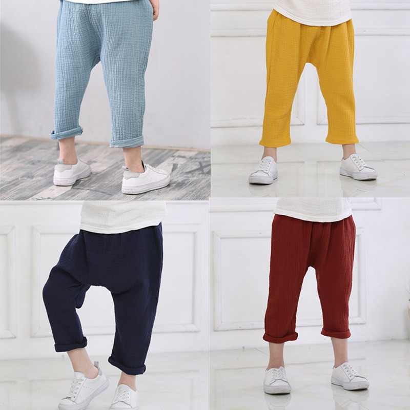 girls linen pants