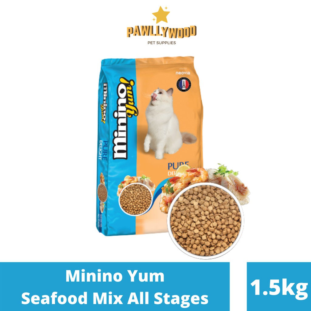 Minino Yum Cat Food Seafood Mix All Stages 1.5kg Shopee Philippines