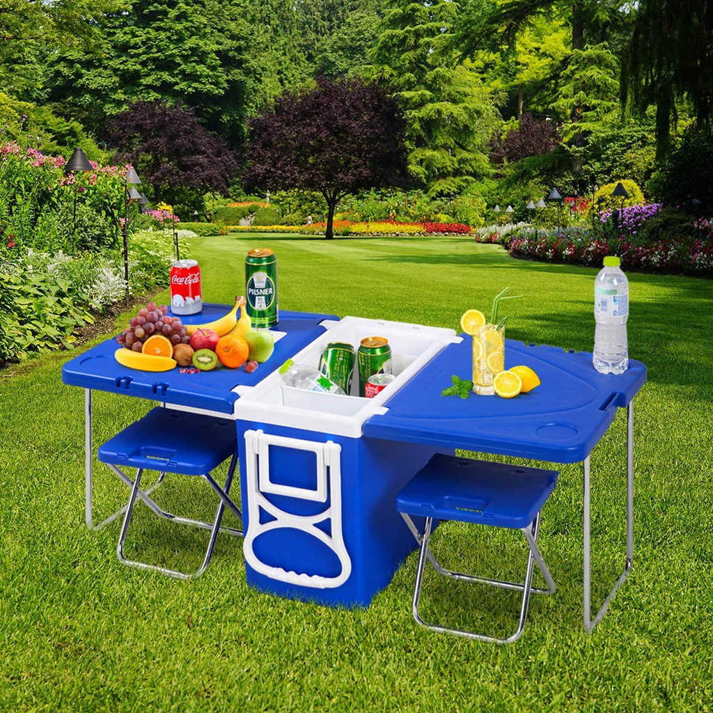 foldable table cooler box