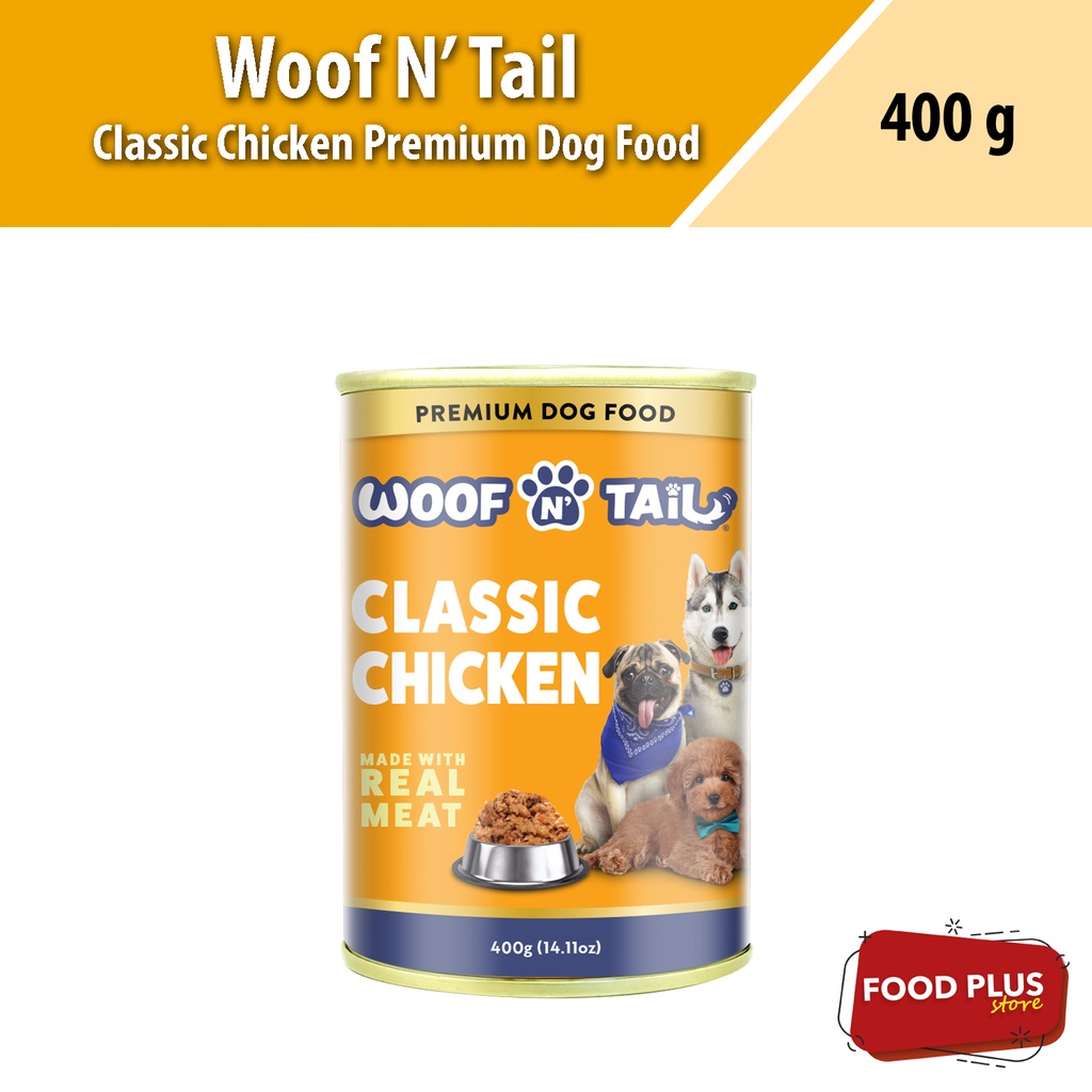 Woof N' Tail Classic Chicken Wet Dog Food (400g)