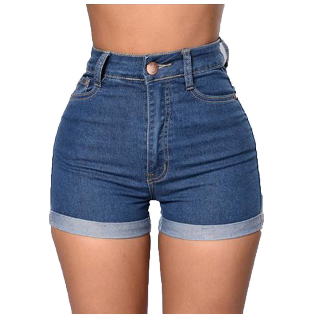 High-waist Jean Zipper Women's Denim Shorts Fashion Pocket Modis Shorts  Femme Short Mujer Pantalones | Shopee Philippines