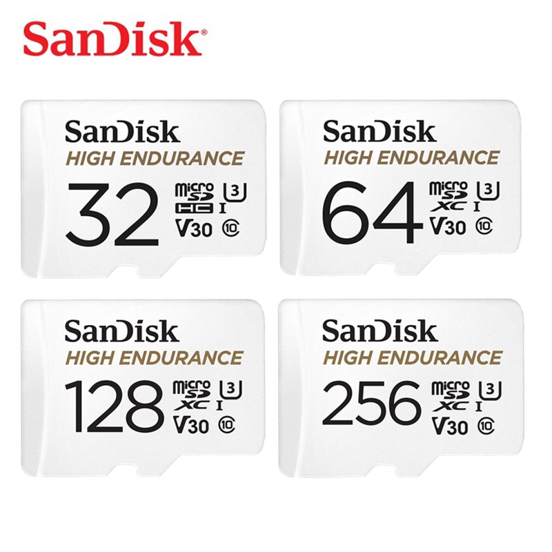 Vejnavn Brandmand Usikker SanDisk HIGH ENDURANCE micro SD Card 32GB 64GB MicroSD Memory Card 128gb  256gb Class 10 U3 V30 Micro SDHC/SDXC Flash Card 4K HD | Shopee Philippines