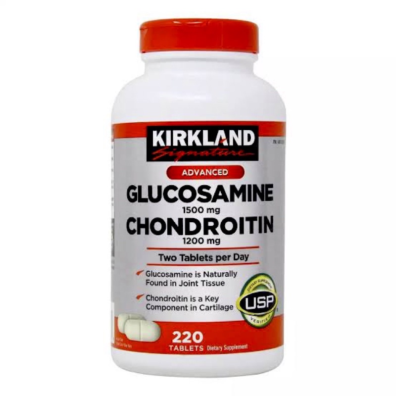 Kirkland Glucosamine Chondroitin 220 Tablets Joints & Cartilage Health