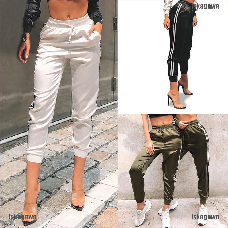 polyester tracksuit bottoms womens