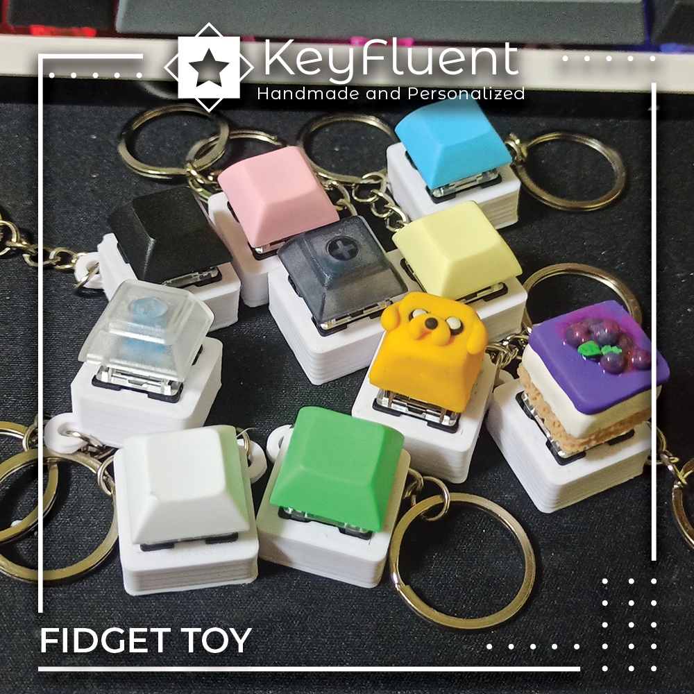 Fidget Toy with Clicky Switch Single Mechanical Keyboard Switch Keychain Shopee Philippines