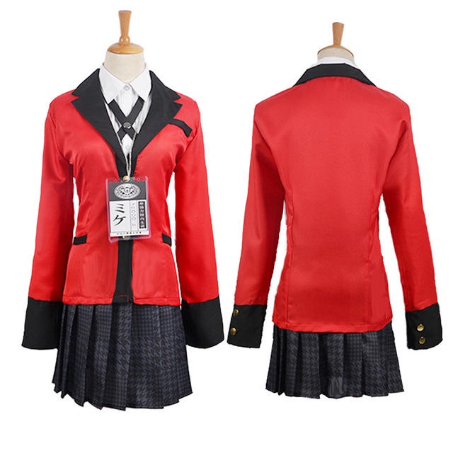 Kakegurui Yumeko Jabami Saotome Meari Japanese School Girls Uniform Cosplay Costume Adult Kid Girl #1