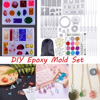Resin Making Kit Epoxy Mold Handmade DIY Crystal Molds Ewelry Making Resin Casting Set #1