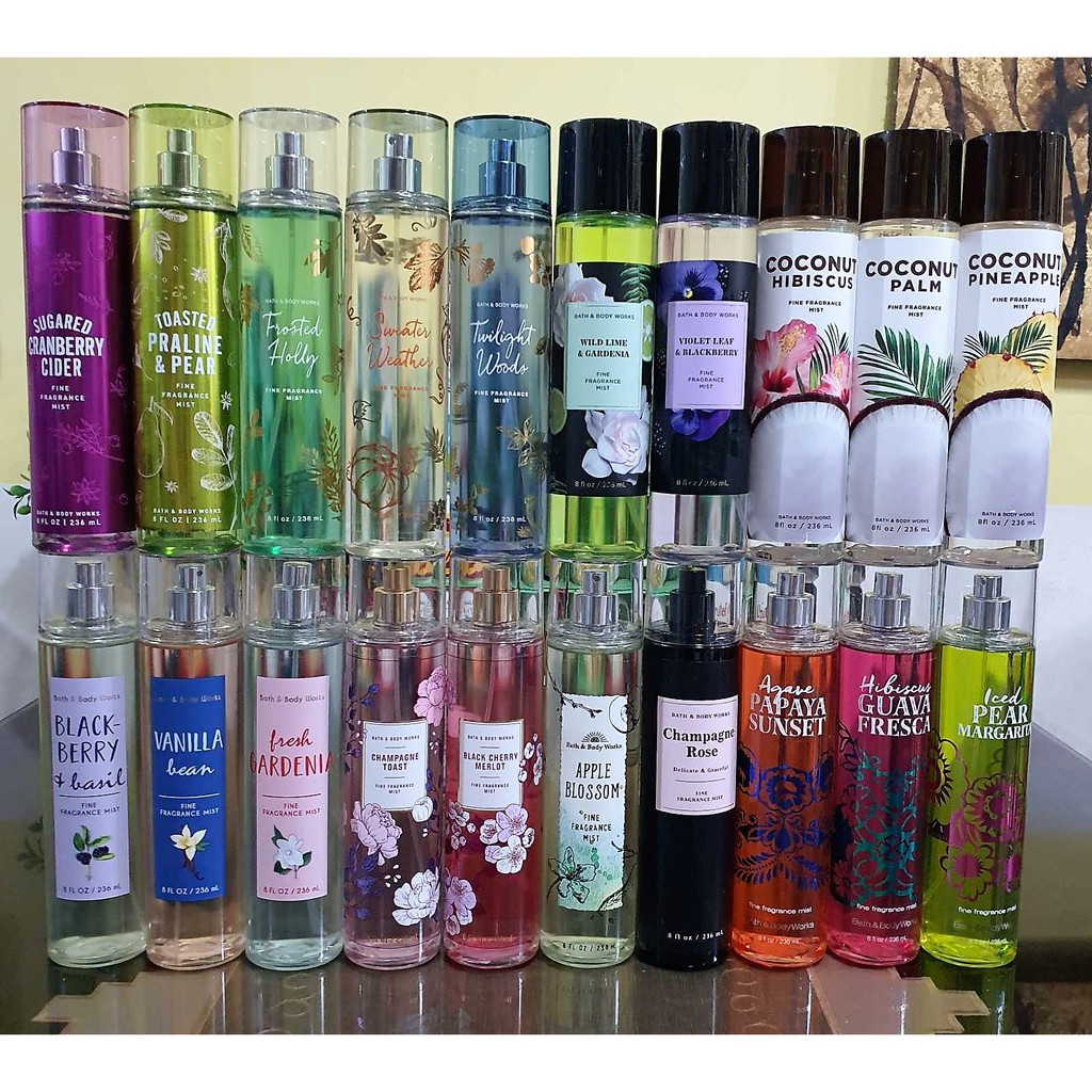 Bath and Body Works Fine Fragrance Mist Limited Edition Scents | Shopee ...