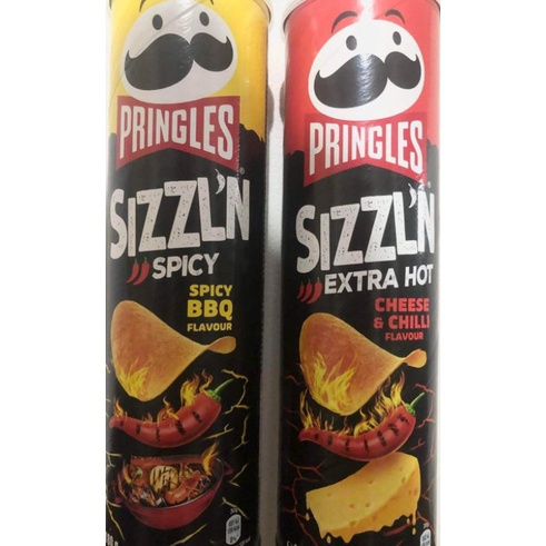 Limited only (pringles sizzlin spicy bbq /extra hot cheese & chili ...