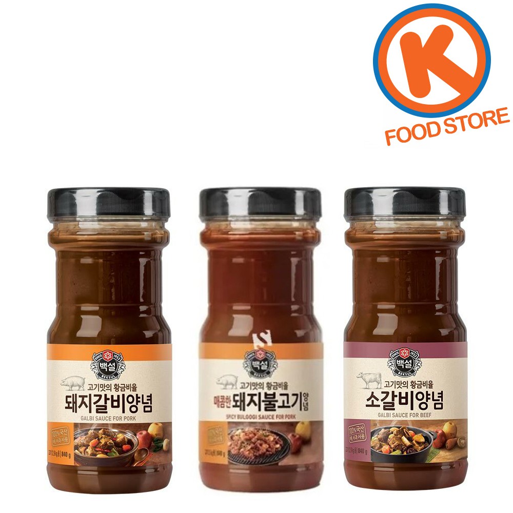 CJ Beksul Bulgogi/Galbi Sauce/Spicy Bulgogi 840g Korean Food Korean ...