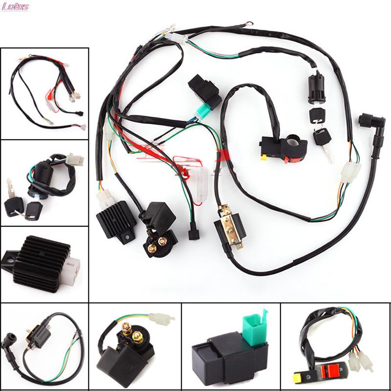 Cablaggio Elettrico Completo Completo CDI Statore 6 Bobina Per Moto ATV