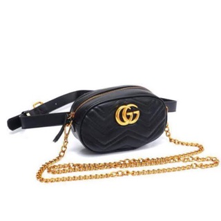 gucci fanny pack with chain