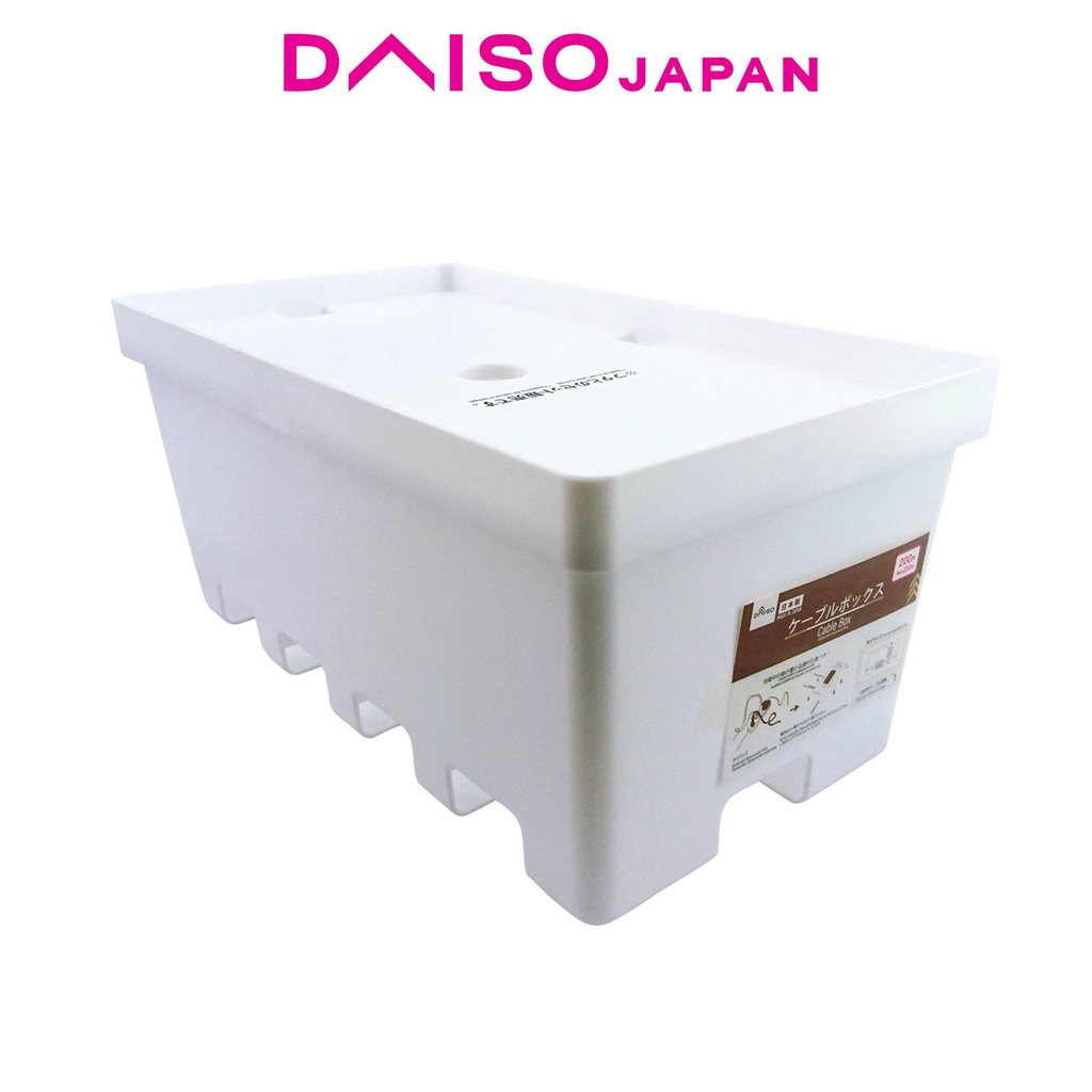 Daiso White Cable Box Organizer Shopee Philippines