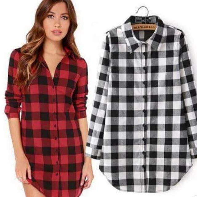 checkered polo for ladies