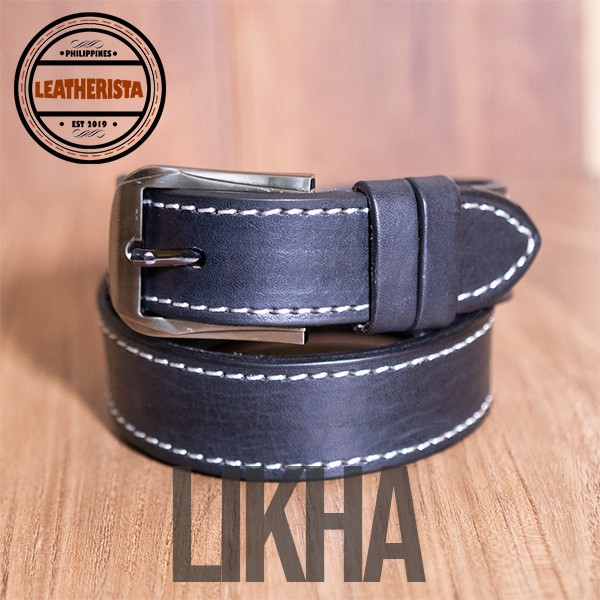 double leather belt