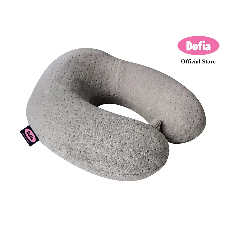 Dofia U Shaped Memory Foam Neck Pillow Portable Plane Travel Office Cervical Spine Neck Support 