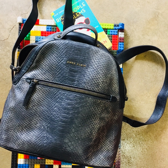 anne klein leather backpack