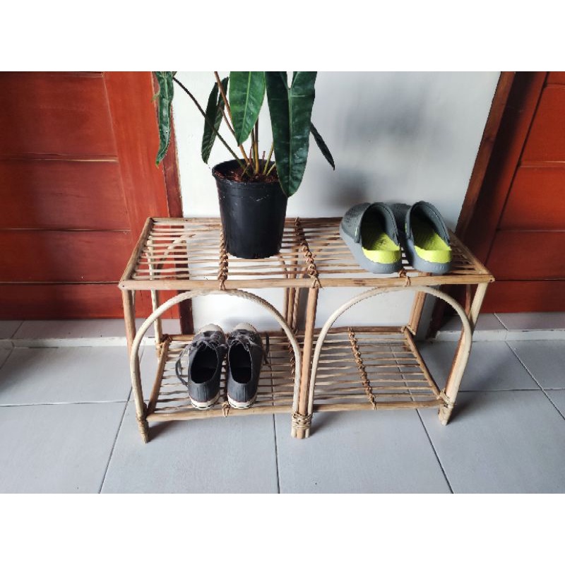 rattan shoe rack / multipurpose Shopee Philippines