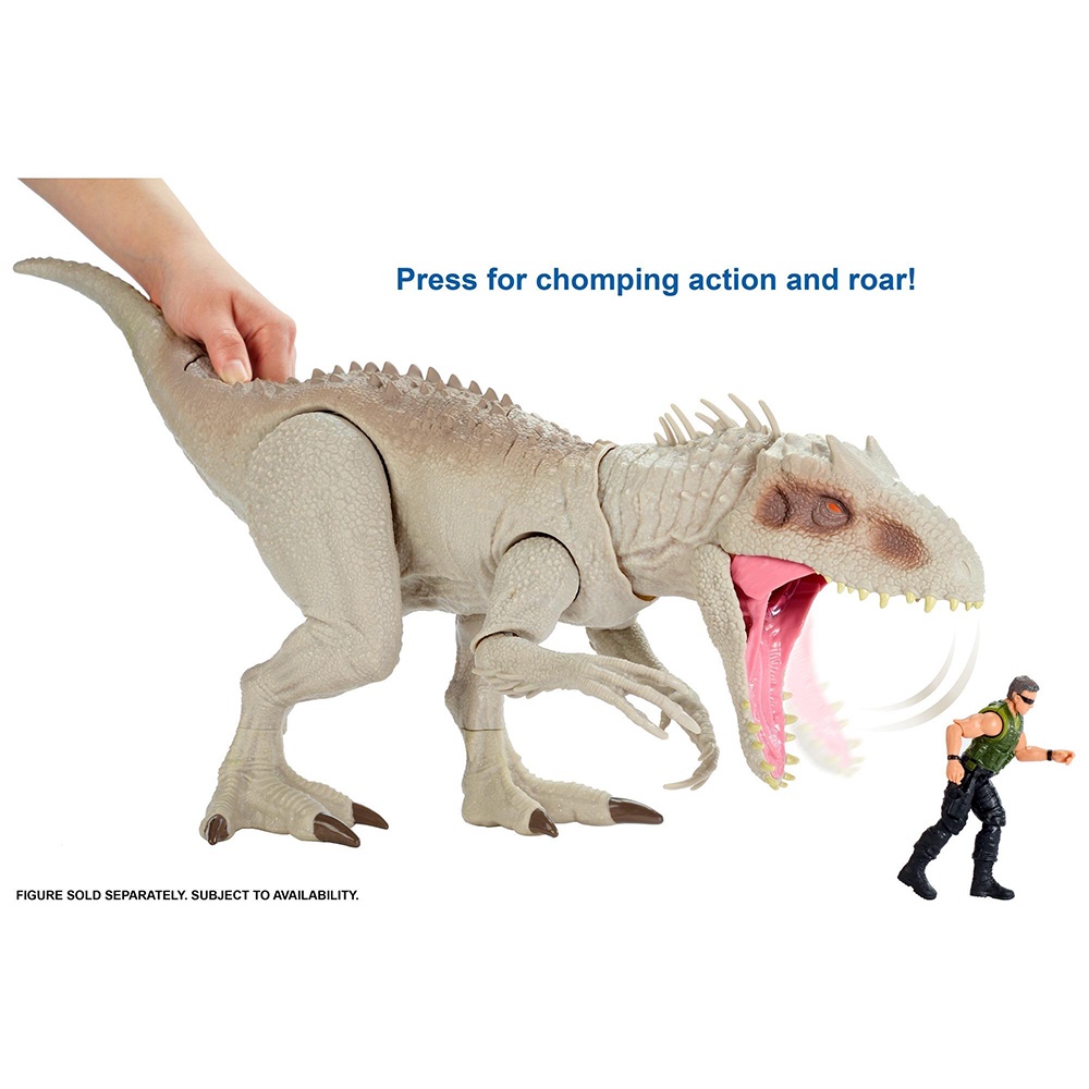 Jurassic World Destroy 'n Devour Indominus Rex Dinosaur with Chomping Mouth, Slashing Arms, Lights & #5