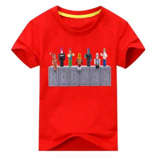 Roblox Kids T Shirts For Boys And Girls Tops Cartoon Tee Shirts Pure Cotton Shopee Philippines - roblox red nike t shirt