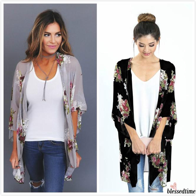 floral summer cardigan