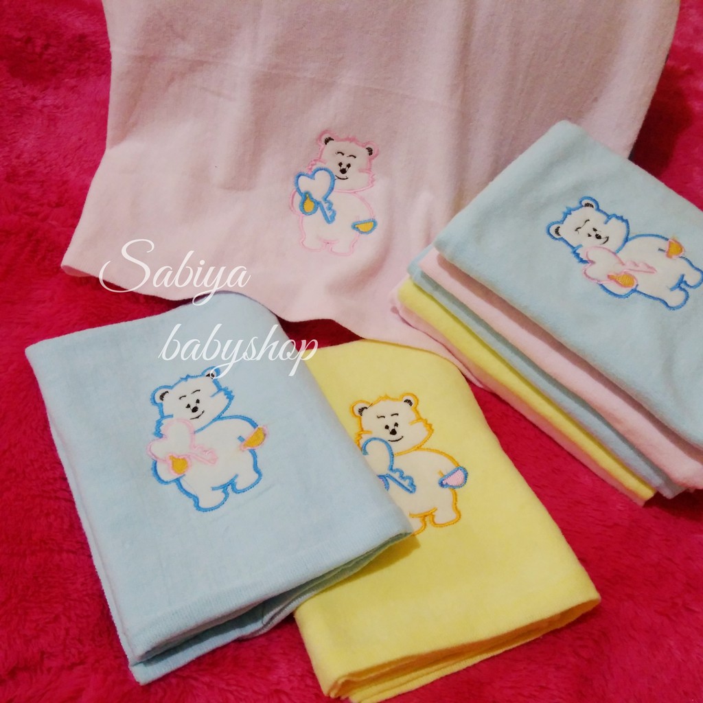 embroidered baby towel