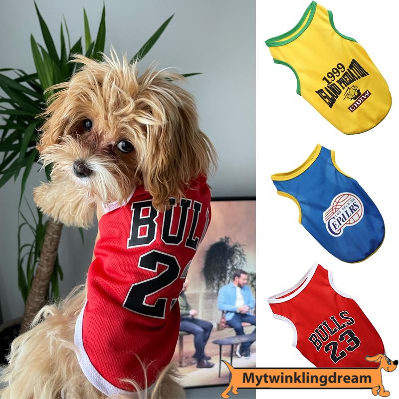 3pack Dog Clothes for Small Dog Girl Puppy Clothes for Chihuahua Yorkies Bulldog Clothes for Medium Dogs Boy Basketball Jersey Pet Outfits Dog Shirt