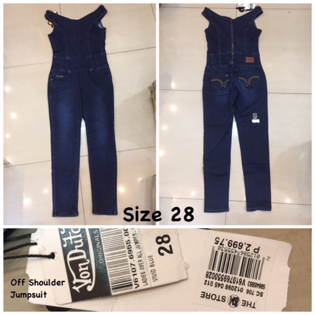 von dutch denim jumpsuit