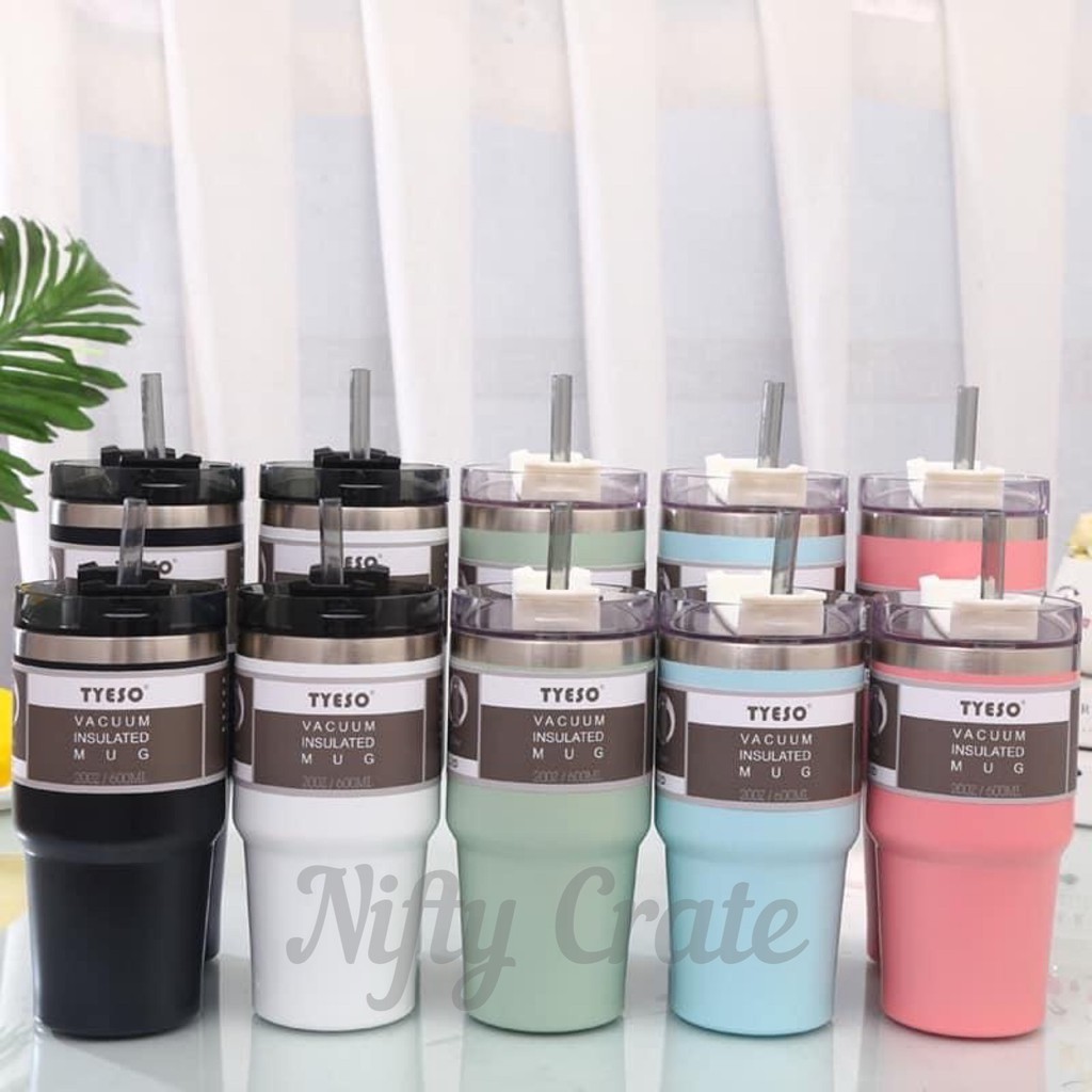 Tyeso "KYE" vacuum insulated tumbler with straw Shopee Philippines
