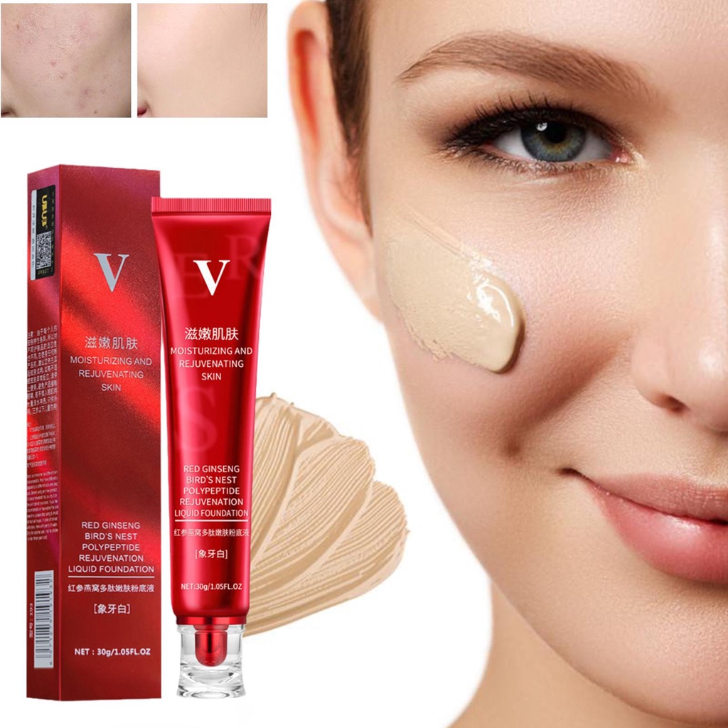 FV Liquid Foundation Longlasting Waterproof And Makeupfree Red