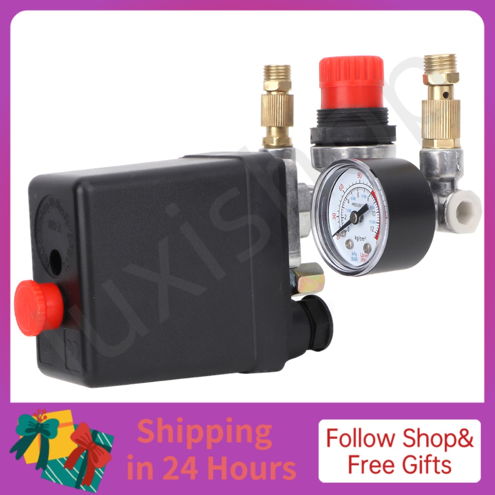 [READY STOCK] Air Compressor Pressure Control Switch Valve Manifold